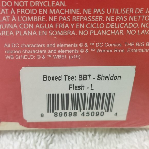 Funko Boxed Tee: The Big Bang Theory - Sheldon as The Flash Size L - Picture 4 of 4